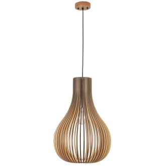 NEDES - Závěsný lustr z masivního dřeva E27 / 380 - WRE092