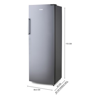 Šuplíkový mrazák - střibrnný, No Frost, 240 L - DOMO DO91204F