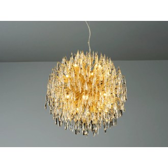 NEDES - Luxusní závěsný křišťálový lustr 24 x G9 - CA061/800G