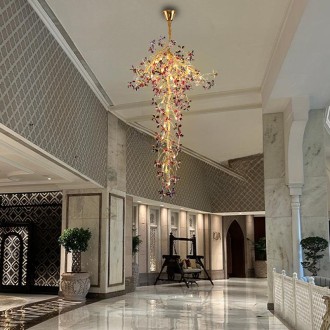 NEDES - Luxusní závěsný křišťálový lustr 30 x G9 - CA032/2000H