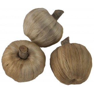 Dekorace - Jute Apple 6 cm - 3 ks