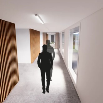 NEDES - LED nadpojovací svítidlo + senzor 36W / IP65 /1200 / 4000K - LNL322/1S