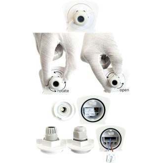 NEDES - LED nadpojovací svítidlo 120cm WIFI 40W / IP65 3000K - 6500K - LNL334/3W