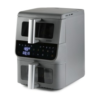 Vertikální dvojitá horkovzdušná fritéza 3,5+6,5 l - DOMO DO550FR