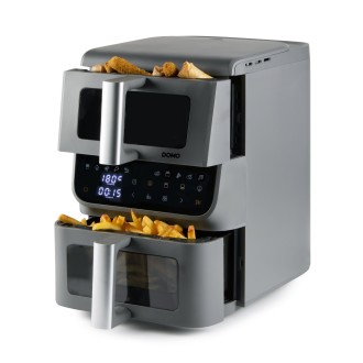 Vertikální dvojitá horkovzdušná fritéza 3,5+6,5 l - DOMO DO550FR