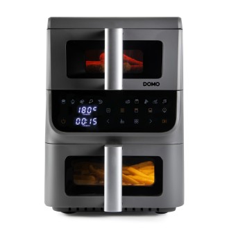 Vertikální dvojitá horkovzdušná fritéza 3,5+6,5 l - DOMO DO550FR