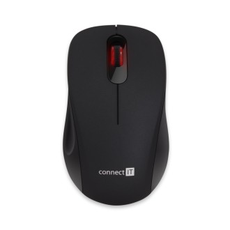 Connect IT MUTE bezdrátová optická tichá myš, USB (+1x AA baterie) - černá