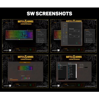 Connect IT Battle RGB herní klávesnice CZ/SK - černá
