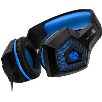 Connect IT Battle Rnbw Ed. 2 herní sluchátka s mikrofonem, 2xJack+USB - modrá