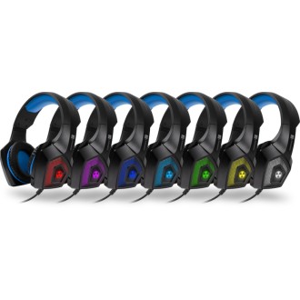 Connect IT Battle Rnbw Ed. 2 herní sluchátka s mikrofonem, 2xJack+USB - modrá