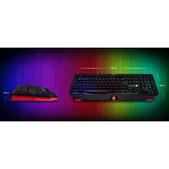 Connect IT Battle Rnbw klávesnice pro hráče - černá