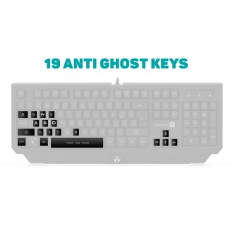 Connect IT Battle Rnbw klávesnice pro hráče - černá