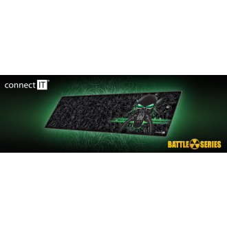 Connect IT Battle Rnbw podložka pod klávesnici a myš, vel. L (886 x 245 mm) - černá