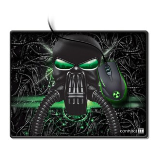 Connect IT Battle Rnbw podložka pod myš, vel. S (320 x 245 mm) - černá