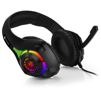 Connect IT Biohazard RGB herní sluchátka s mikrofonem, 1xJack+USB - černá