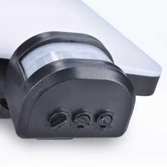 Solight LED solární osvětlení se senzorem, 11W, 1200lm, 3 CCT, Li-Ion, černá