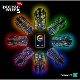 Connect IT Doodle 3 bezdrátová herní myš - černá