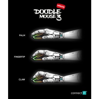 Connect IT Doodle 3 bezdrátová herní myš - černá
