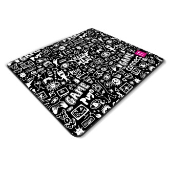 Connect IT Doodle podložka pod myš, vel. S (320 x 245 mm) - černá