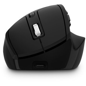 Connect IT For Health DualMode bezdrátová ergonomická myš s LCD displejem - černá