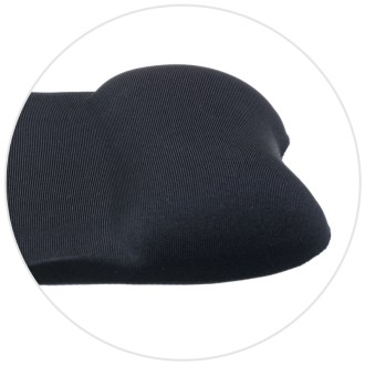 Connect IT For Health podložka pod myš se zápěstní opěrkou z paměťové pěny - černá