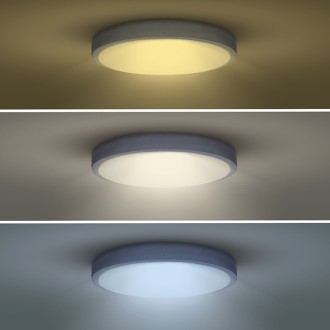 Solight LED osvětlení s dálkovým ovladačem Grey , 48W, 3360lm, 38cm, změna chromatičnosti, stmívatelné