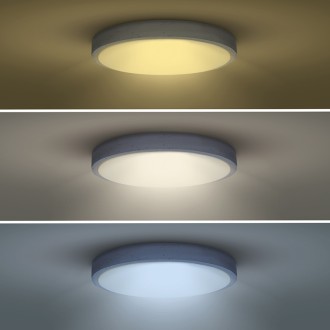 Solight LED osvětlení s dálkovým ovladačem Grey, 60W, 4200lm, 49cm, změna chromatičnosti, stmívatelné