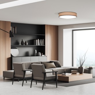 Solight LED osvětlení s dálkovým ovladačem Brownie, 48W, 3360lm, 40cm, změna chromatičnosti, stmívatelné