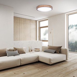 Solight LED osvětlení s dálkovým ovladačem Iron Oak, 48W, 3360lm, 40cm, změna chromatičnosti, stmívatelné