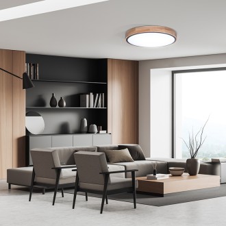 Solight LED osvětlení s dálkovým ovladačem Iron Oak, 60W, 4200lm, 51cm, změna chromatičnosti, stmívatelné