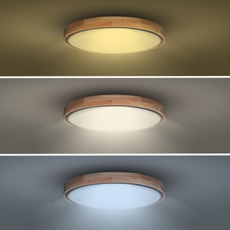 Solight LED osvětlení s dálkovým ovladačem Iron Oak, 60W, 4200lm, 51cm, změna chromatičnosti, stmívatelné