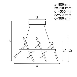 NEDES - LED svítidlo + dálkový ovladač 80W - J4356/B