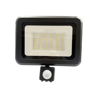 NEDES - LED černý reflektor 50W / 4000K - LF0024S