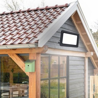 NEDES - LED černý reflektor 100W / 4000K - LF0025