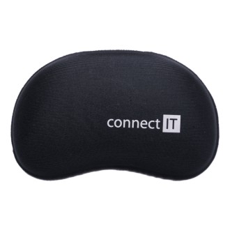 Connect IT For Health zápěstní opěrka před myš z paměťové pěny - černá