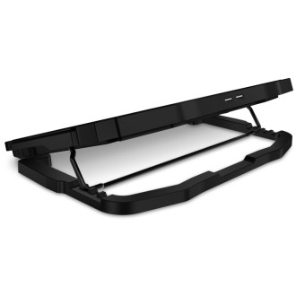 Connect IT FrostWind chladicí podložka pod notebook s červeným podsvícením - černá