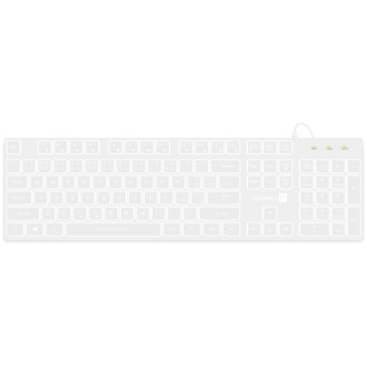 Connect IT Chocolate WhiteStar kancelářská podsvícená klávesnice, CZ/SK - bílá