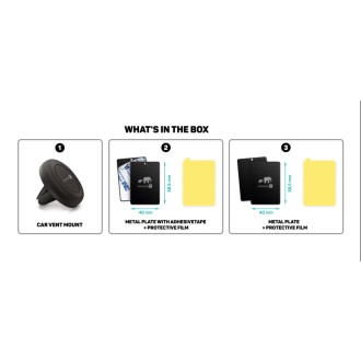 Connect IT InCarz 4StrongFix univerzální magnetický držák do auta, 4 magnety - černá