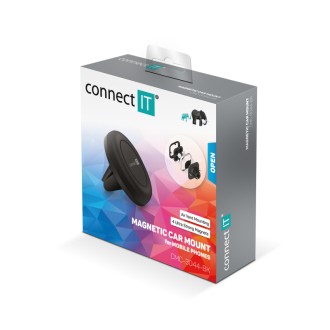 Connect IT InCarz 4StrongFix univerzální magnetický držák do auta, 4 magnety - černá