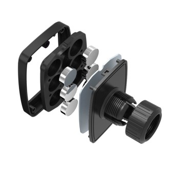 Connect IT InCarz 6Strong360 univerzální magnetický držák do auta, 6 magnetů - černá