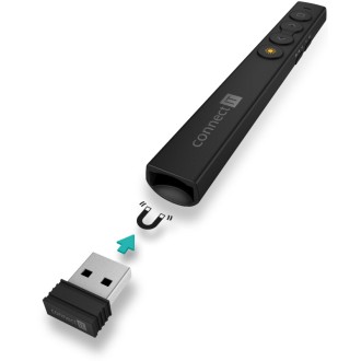 Connect IT laserové ukazovátko (AAA baterie) - černá