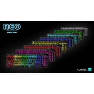 Connect IT NEO herní klávesnice, CZ/SK - černá