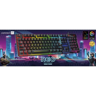 Connect IT NEO herní klávesnice, CZ/SK - černá