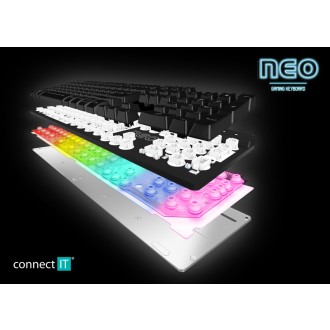 Connect IT NEO herní klávesnice, CZ/SK - černá