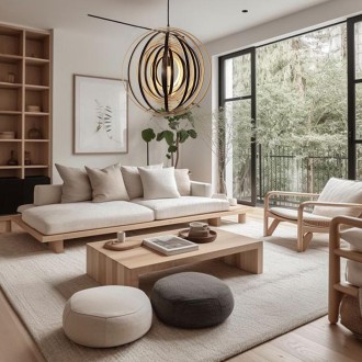 NEDES - Svítidlo masivní dřevo E27 / 500 - WRE072