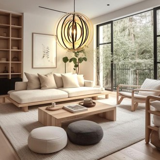 NEDES - Svítidlo masivní dřevo E27 / 500 - WRE072