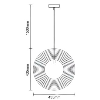 NEDES - Svítidlo masivní dřevo E27 / 435 - WRE061