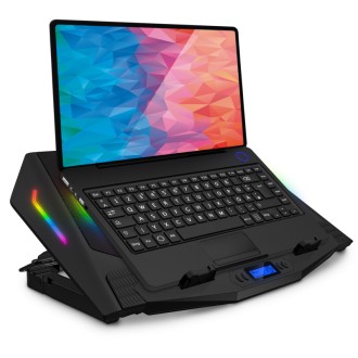 Connect IT NEO RGB chladicí podložka pod notebook - černá