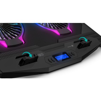 Connect IT NEO RGB chladicí podložka pod notebook - černá