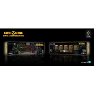 Connect IT Battle Combo herní drátová klávesnice + myš, CZ/SK - černá